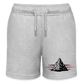 Icône de la montagne - Short de jogging enfant bio Stanley/Stella - gris chiné - Devant