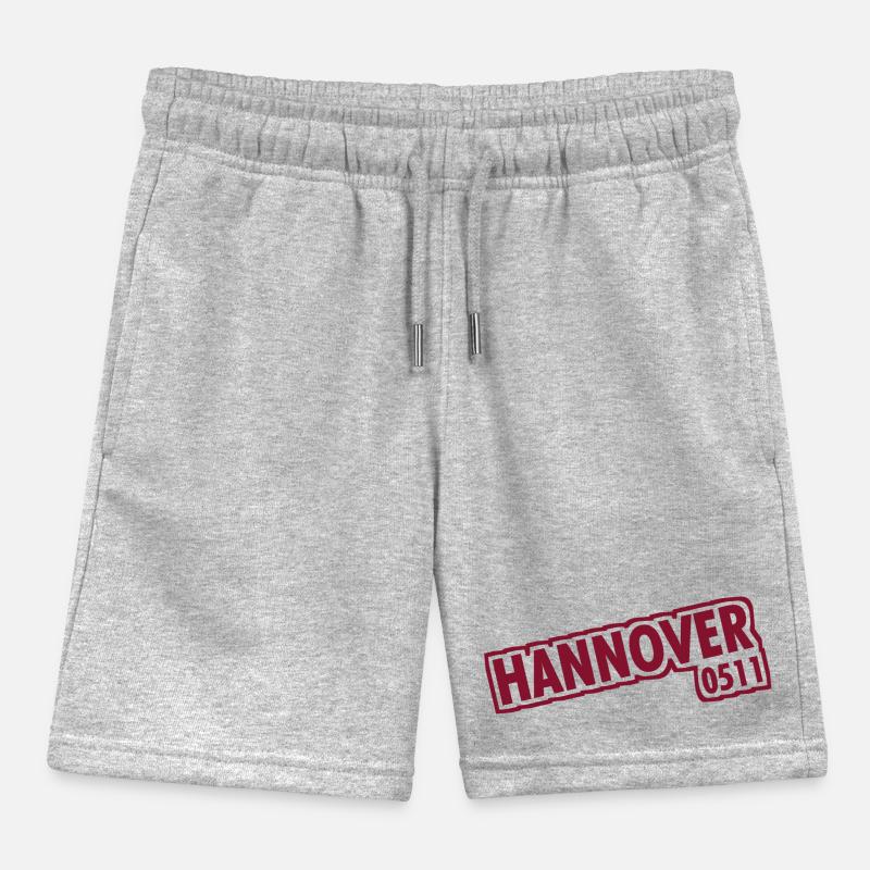 Hanover - 0511 - Area Code - Lower Saxony Kids Organic Sweat Shorts by Stanley/Stella