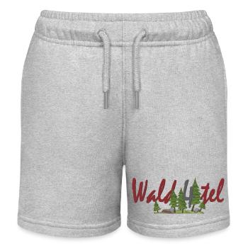 Wald4tel - Short de jogging enfant bio Stanley/Stella - gris chiné - Devant
