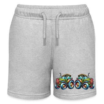 Tractor 2 - Kids Organic Sweat Shorts by Stanley/Stella - heather grey - Front