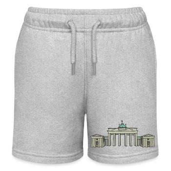 Porte de Brandebourg BERLIN c - Short de jogging enfant bio Stanley/Stella - gris chiné - Devant