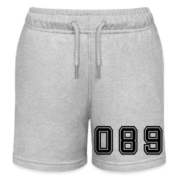 089 Munich - Short de jogging enfant bio Stanley/Stella - gris chiné - Devant