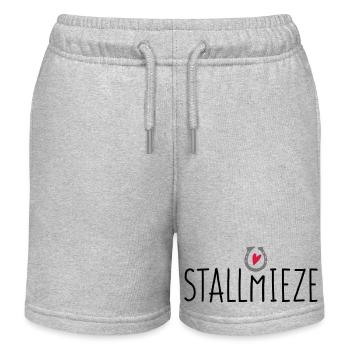 Ich bin eine Stallmieze! - Kinder Organic Joggingshorts Mini Bolter von Stanley/Stella - Grau meliert - Vorne