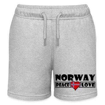 Norway - Kids Organic Sweat Shorts by Stanley/Stella - heather grey - Front