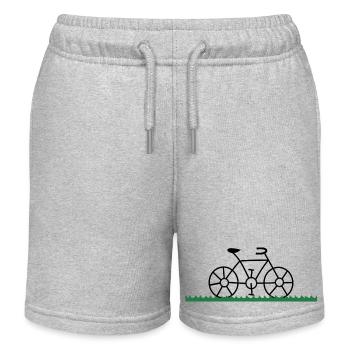 - RADFAHREN. RADSPORT. GO GREEN. ÖKOLOGIE. UMWELT. - Kinder Organic Joggingshorts Mini Bolter von Stanley/Stella - Grau meliert - Vorne