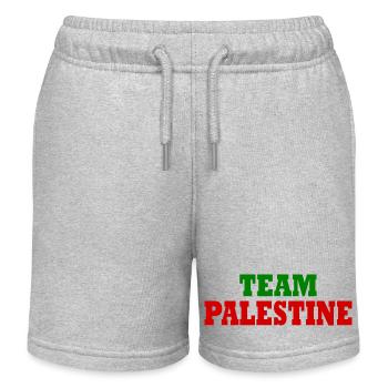 Palestina - team palestine - Kinder Organic Joggingshorts Mini Bolter von Stanley/Stella - Grau meliert - Vorne