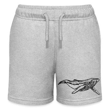 Wal - Kinder Organic Joggingshorts Mini Bolter von Stanley/Stella - Grau meliert - Vorne