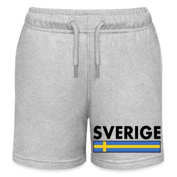 Sverige - Kinder Organic Joggingshorts Mini Bolter von Stanley/Stella - Grau meliert - Vorne