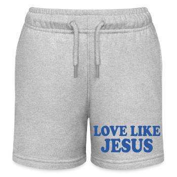 Love like jesus - Kinder Organic Joggingshorts Mini Bolter von Stanley/Stella - Grau meliert - Vorne