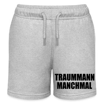 text299 - Kinder Organic Joggingshorts Mini Bolter von Stanley/Stella - Grau meliert - Vorne