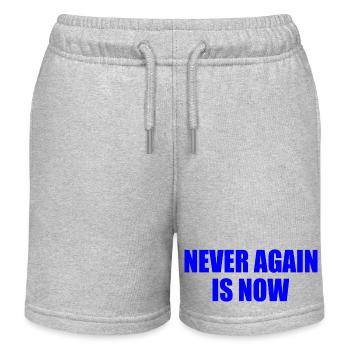 Never again is now - Short de jogging enfant bio Stanley/Stella - gris chiné - Devant