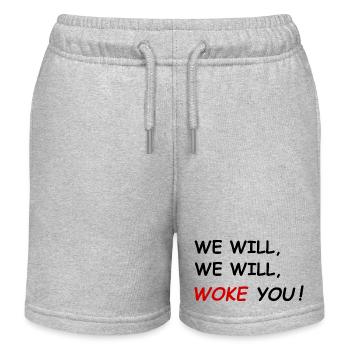 WE WILL WOKE YOU ! - Short de jogging enfant bio Stanley/Stella - gris chiné - Devant