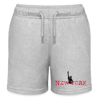 Retrouvez-moi à New York - Short de jogging enfant bio Stanley/Stella - gris chiné - Devant