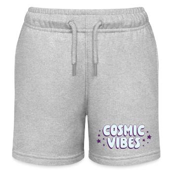 Cosmic Vibes Schriftzug - Kinder Organic Joggingshorts Mini Bolter von Stanley/Stella - Grau meliert - Vorne