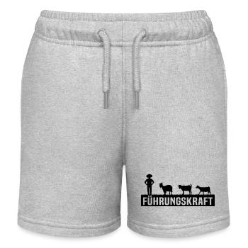 Führungskraft ziegen - Kinder Organic Joggingshorts Mini Bolter von Stanley/Stella - Grau meliert - Vorne