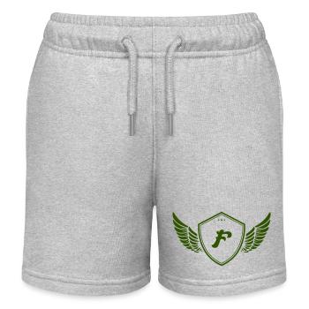 coat of arms n— - Kids Organic Sweat Shorts by Stanley/Stella - heather grey - Front