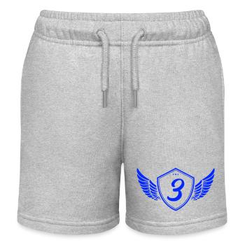 wappen 3 - Kinder Organic Joggingshorts Mini Bolter von Stanley/Stella - Grau meliert - Vorne