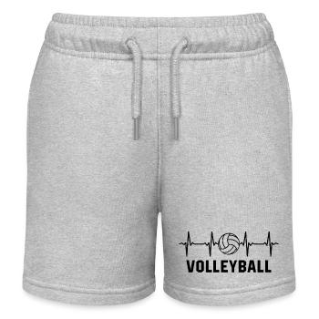 Volley-ball - Short de jogging enfant bio Stanley/Stella - gris chiné - Devant