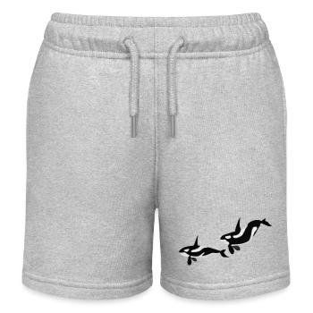 Orcas - Short de jogging enfant bio Stanley/Stella - gris chiné - Devant