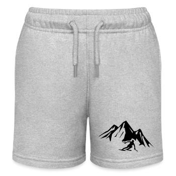 ski berge - Kinder Organic Joggingshorts Mini Bolter von Stanley/Stella - Grau meliert - Vorne