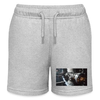 Lost in Space 1 1 - Kids Organic Sweat Shorts by Stanley/Stella - heather grey - Front