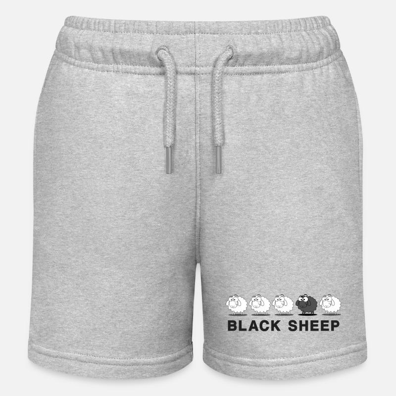 Sheep - Short de jogging enfant bio Stanley/Stella - gris chiné