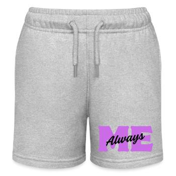 Toujours moi – Sois toi-même - Short de jogging enfant bio Stanley/Stella - gris chiné - Devant