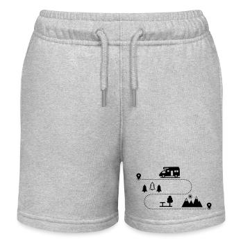 Wohnmobil - Kinder Organic Joggingshorts Mini Bolter von Stanley/Stella - Grau meliert - Vorne