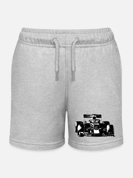 Voiture de course - Short de jogging enfant bio Stanley/Stella - gris chiné