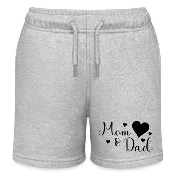 Mom and Dad - Kinder Organic Joggingshorts Mini Bolter von Stanley/Stella - Grau meliert - Vorne