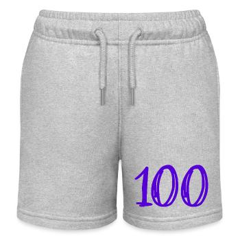 100 ANS. 100e ANNIVERSAIRE. ANNIVERSAIRE 100 ANS. - Short de jogging enfant bio Stanley/Stella - gris chiné - Devant
