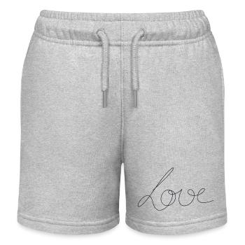 Love - Kinder Organic Joggingshorts Mini Bolter von Stanley/Stella - Grau meliert - Vorne