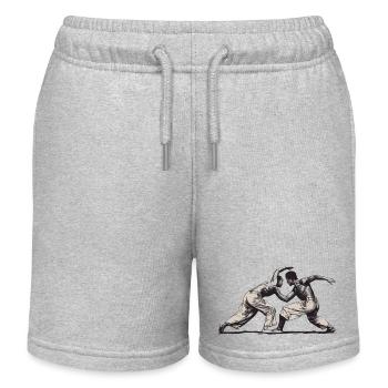 CAPOEIRA - Short de jogging enfant bio Stanley/Stella - gris chiné - Devant