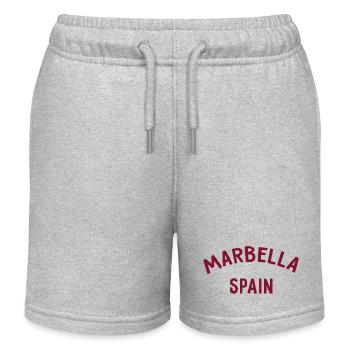 Marbella Spain Spain España - Kids Organic Sweat Shorts by Stanley/Stella - heather grey - Front
