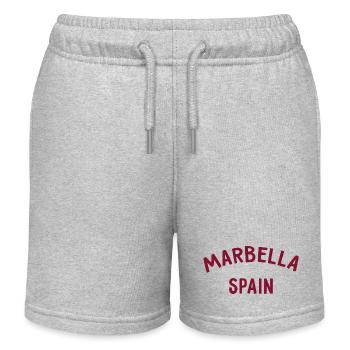Marbella Spain Spain España - Kids Organic Sweat Shorts by Stanley/Stella - heather grey - Front