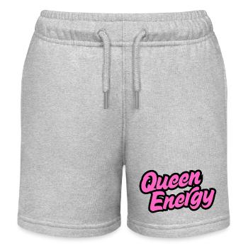 Königin Energie Hemd - Kinder Organic Joggingshorts Mini Bolter von Stanley/Stella - Grau meliert - Vorne