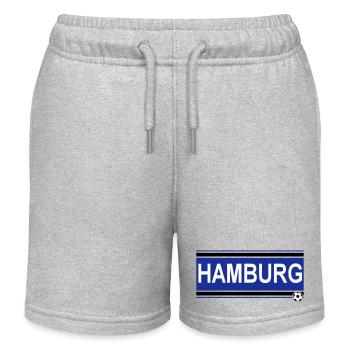 Hamburg , Tradition , Hamburg Fussball Fan (25) - Kinder Organic Joggingshorts Mini Bolter von Stanley/Stella - Grau meliert - Vorne