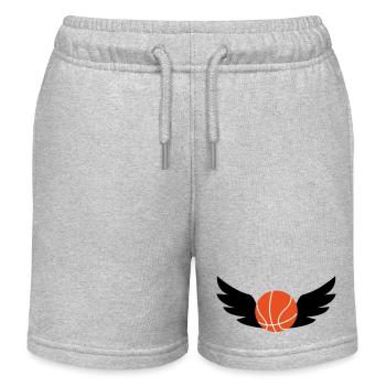Basketball / Basketball / Basktet-Ball / Sport - Kinder Organic Joggingshorts Mini Bolter von Stanley/Stella - Grau meliert - Vorne