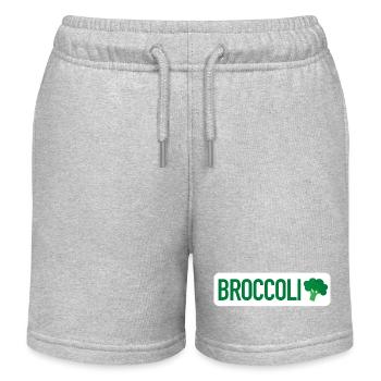 broccoli - Kids Organic Sweat Shorts by Stanley/Stella - heather grey - Front