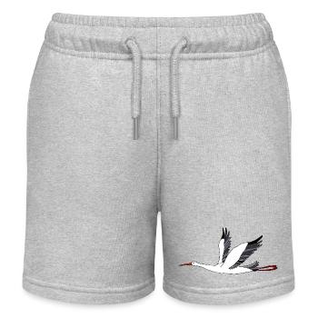 Storchvogel - Kinder Organic Joggingshorts Mini Bolter von Stanley/Stella - Grau meliert - Vorne