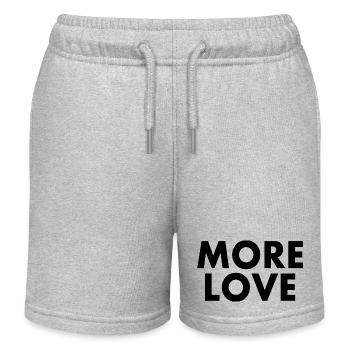 More love - Short de jogging enfant bio Stanley/Stella - gris chiné - Devant
