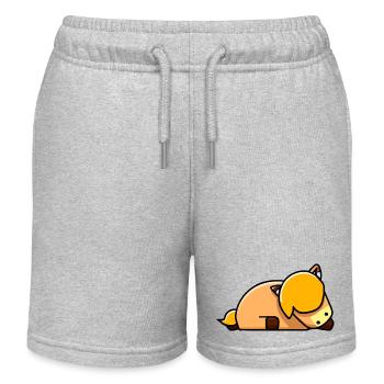 Joli cheval dort - Short de jogging enfant bio Stanley/Stella - gris chiné - Devant