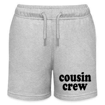 Cousin crew - Short de jogging enfant bio Stanley/Stella - gris chiné - Devant