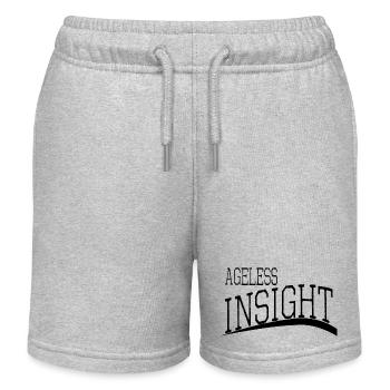 jokes mindset quotes knowledge and wisdom mindset - Kinder Organic Joggingshorts Mini Bolter von Stanley/Stella - Grau meliert - Vorne