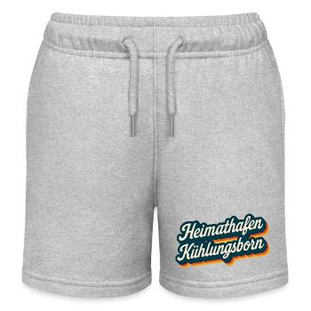 Heimathafen Kühlungsborn Andenken - Kinder Organic Joggingshorts Mini Bolter von Stanley/Stella - Grau meliert - Vorne