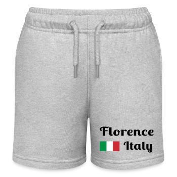 Florence, Italie - Imprimés élégants - Short de jogging enfant bio Stanley/Stella - gris chiné - Devant