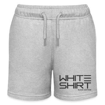 Weißes Shirt – Black Edition - Kinder Organic Joggingshorts Mini Bolter von Stanley/Stella - Grau meliert - Vorne