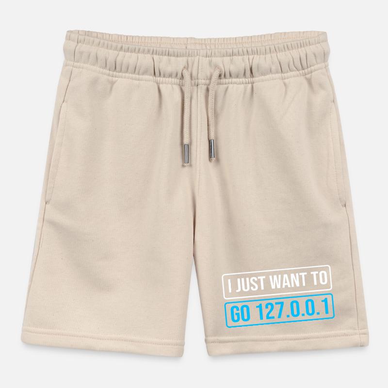 Network Engineer Programmer Computer Scientist Kids Organic Sweat Shorts by Stanley/Stella