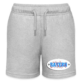Bavaria, Bavaria Oida, Bavaria, Bavaria coat of arms - Kids Organic Sweat Shorts by Stanley/Stella - heather grey - Front