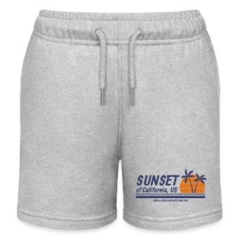 Coucher de soleil de la Californie États-Unis - Short de jogging enfant bio Stanley/Stella - gris chiné - Devant